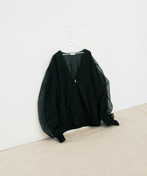 LAATO（ラート）の「organdy blouson（ブルゾン・レディース・オフホワイト/ブラック・FREE）」の12枚目の写真