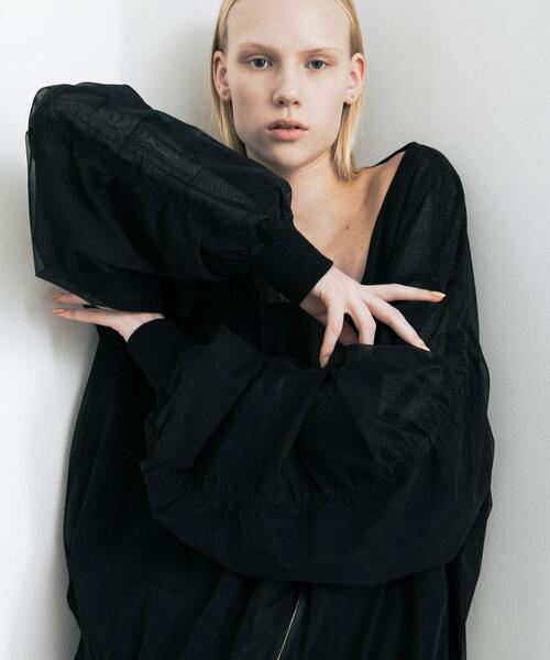 LAATO（ラート）の「organdy blouson（ブルゾン・レディース・オフホワイト/ブラック・FREE）」の10枚目の写真