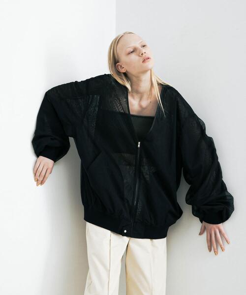 LAATO（ラート）の「organdy blouson（ブルゾン・レディース・オフホワイト/ブラック・FREE）」の11枚目の写真