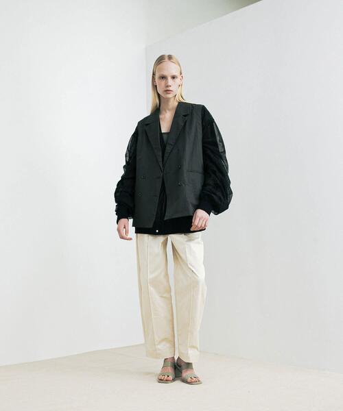 LAATO（ラート）の「organdy blouson（ブルゾン・レディース・オフホワイト/ブラック・FREE）」の12枚目の写真