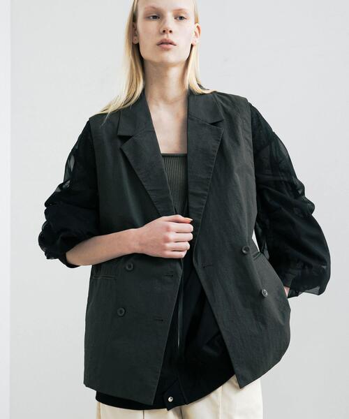 LAATO（ラート）の「organdy blouson（ブルゾン・レディース・オフホワイト/ブラック・FREE）」の14枚目の写真