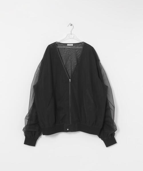 LAATO（ラート）の「organdy blouson（ブルゾン・レディース・オフホワイト/ブラック・FREE）」の8枚目の写真