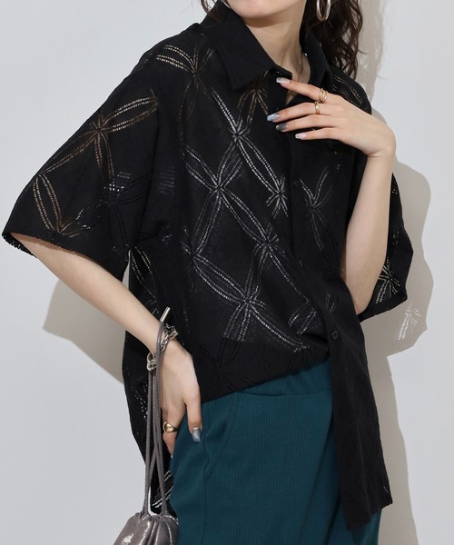 ZAFUL 無地 テクスチャード 半袖 シャツ【送料込み】 Men's Daily Casual Two Piece Set Terry Cloth Geometric