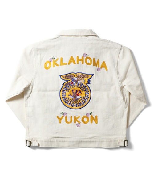 HOUSTON ヒューストン　FFAジャケット HOUSTON ヒューストン DENIM FFA JACKET デニム 刺繍 FFA