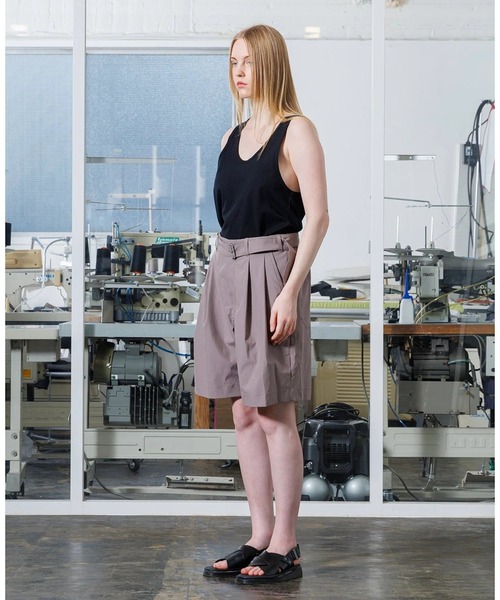 VOAAOV（ヴォアーブ）の「【VOAAOV】BIO TWILL Wide Short Pants（その他パンツ・メンズ・ライトブラウン/レッド/ブラック・1/0/2）」の4枚目の写真