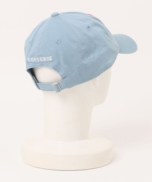 CONVERSE（コンバース）の「CONVERSE（コンバース） FLOWER LETTERED CAP/フラワーレタリングロゴ刺繍ツイルキャップ レディース メンズ ユニセックス（キャップ・レディース・ピンク/ブラック/アイボリー/ライトブルー/ベージュ・FREE）」の9枚目の写真