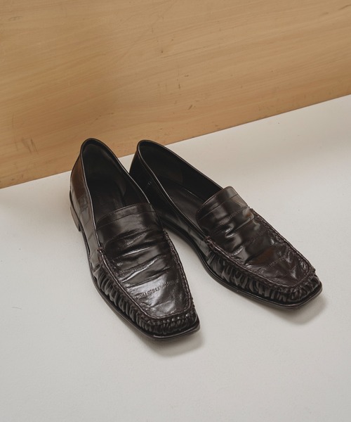 TODAYFUL Squaretoe Gather Loafers（ドレスシューズ