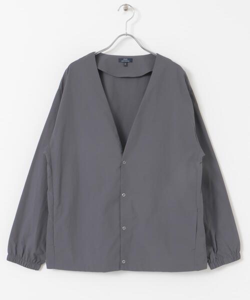 ITEMS URBANRESEARCH（アイテムズ アーバンリサーチ）の「『セットアップ対応』ナイロン リングドットボタン カーディガン（カーディガン/ボレロ・メンズ・ネイビー/ブラック/チャコールグレー・MEDIUM/LARGE）」の18枚目の写真