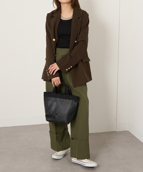 ROOTOTE（ルートート）の「【ROOTOTE】トートバッグ SN.DELI.クロレ-C（トートバッグ・レディース・ブラック/シルバー/ピンク/ホワイト/イエロー/ミント・FREE）」の13枚目の写真
