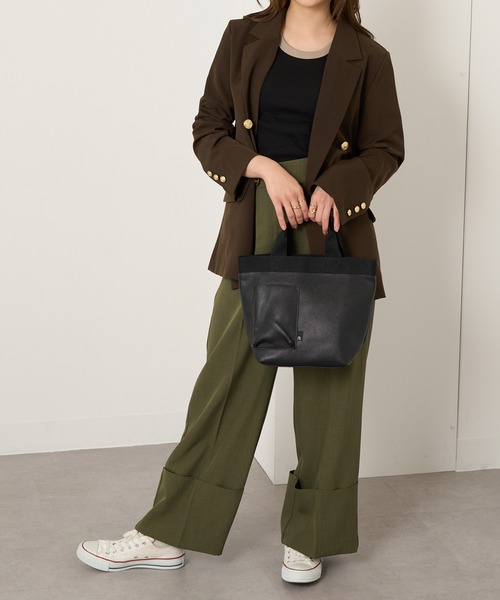 ROOTOTE（ルートート）の「【ROOTOTE】トートバッグ SN.DELI.クロレ-C（トートバッグ・レディース・ブラック/シルバー/ピンク/ホワイト/イエロー/ミント・FREE）」の11枚目の写真