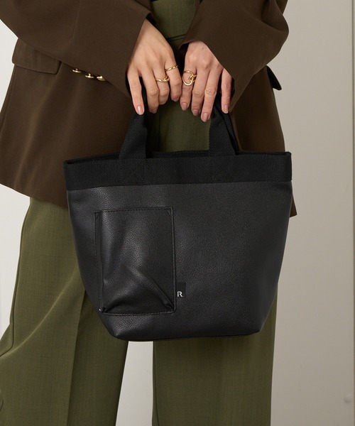 ROOTOTE（ルートート）の「【ROOTOTE】トートバッグ SN.DELI.クロレ-C（トートバッグ・レディース・ブラック/シルバー/ピンク/ホワイト/イエロー/ミント・FREE）」の8枚目の写真