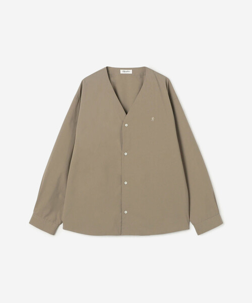 GYMPHLEX(ジムフレックス)の「Gymphlex | ストレッチタイプライター Vネック長袖シャツ MEN(シャツ/ブラウス・メンズ・ベージュ系その他/ダークネイビー・L/M)」の3枚目の写真