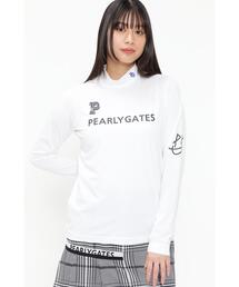 【PEARLY GATES】E/ベアカノコ長袖モックネックカットソー