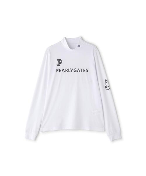 PEARLY GATES(パーリーゲイツ)の「【PEARLY GATES】E/ベアカノコ長袖モックネックカットソー(Tシャツ/カットソー・レディース・ホワイト/ネイビー・LARGE/MEDIUM)」の7枚目の写真