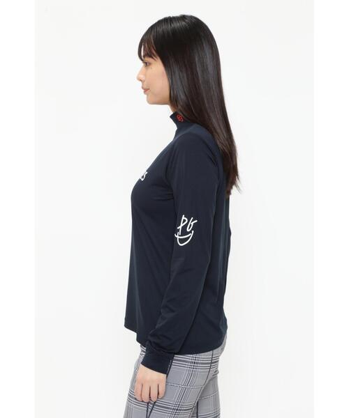 PEARLY GATES(パーリーゲイツ)の「【PEARLY GATES】E/ベアカノコ長袖モックネックカットソー(Tシャツ/カットソー・レディース・ホワイト/ネイビー・LARGE/MEDIUM)」の13枚目の写真
