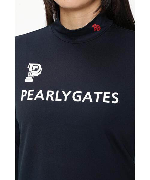 PEARLY GATES(パーリーゲイツ)の「【PEARLY GATES】E/ベアカノコ長袖モックネックカットソー(Tシャツ/カットソー・レディース・ホワイト/ネイビー・LARGE/MEDIUM)」の15枚目の写真