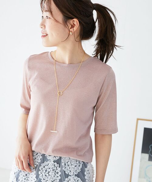 le.coeur blanc(ルクールブラン)の「パールマンテルネックレス(ネックレス・レディース・ゴールド・FREE)」の4枚目の写真