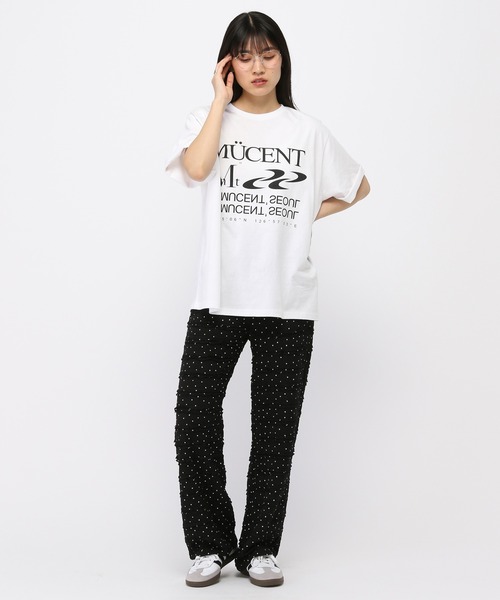 MÜCENT ムセント Tシャツ ホワイト 新品 韓国人気ブランド MUCENT Tシャツ 新品 韓国 ムセント ② - メルカリ