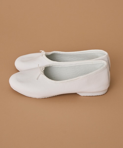 CROWN（クラウン）の「【CROWN】Bow Ballroom/フラットシューズ（バレエシューズ・レディース・ホワイト/ブラック・4/5/6/7/3）」の12枚目の写真