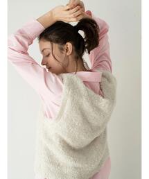 前後2WAYラメシャギーベスト《2025spring catalog item》