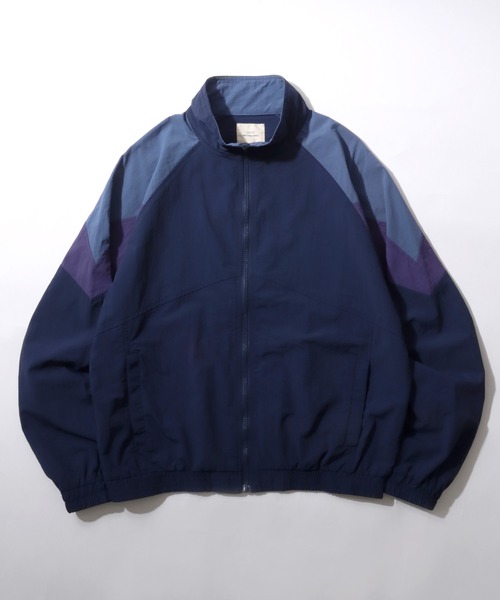 SITRY(シトリー)の「Nylon Track Jacket/ナイロンジャケット トラックジャケット ブルゾン(ナイロンジャケット・メンズ・ブラック/ネイビー・M/L/LL)」の2枚目の写真