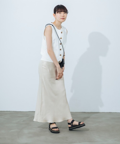 程よい厚底・S-LLサイズ展開】ベルトゴールドピースサンダル