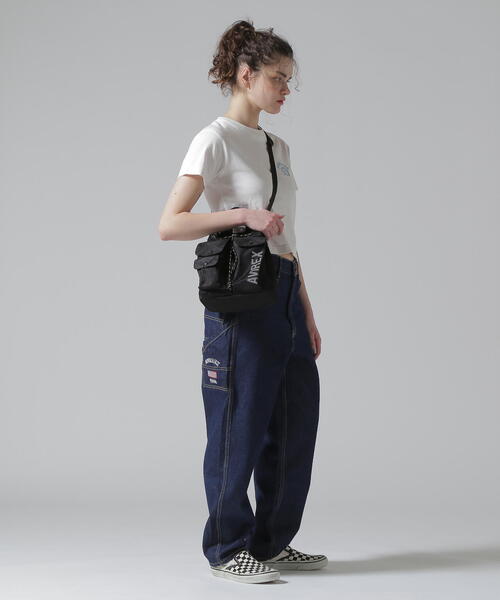 AVIREX(アヴィレックス)の「《直営店限定》MESH 2WAY SHOULDER BAG/メッシュ2WAY ショルダーバッグ(ショルダーバッグ・レディース・パープル/ミント/ブラック・F)」の21枚目の写真