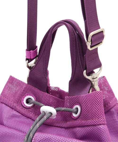 AVIREX(アヴィレックス)の「《直営店限定》MESH 2WAY SHOULDER BAG/メッシュ2WAY ショルダーバッグ(ショルダーバッグ・レディース・パープル/ミント/ブラック・F)」の14枚目の写真