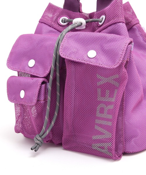 AVIREX(アヴィレックス)の「《直営店限定》MESH 2WAY SHOULDER BAG/メッシュ2WAY ショルダーバッグ(ショルダーバッグ・レディース・パープル/ミント/ブラック・F)」の15枚目の写真