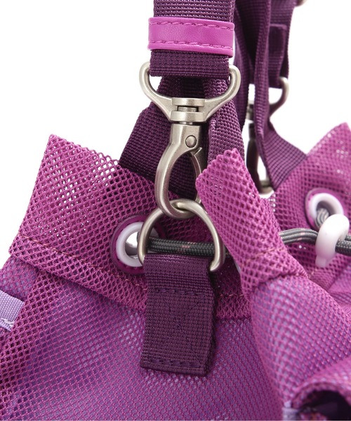 AVIREX(アヴィレックス)の「《直営店限定》MESH 2WAY SHOULDER BAG/メッシュ2WAY ショルダーバッグ(ショルダーバッグ・レディース・パープル/ミント/ブラック・F)」の7枚目の写真