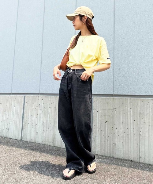 U.S. POLO ASSN.（ユーエスポロアッスン）の「GeeRA別注【U.S. POLO ASSN.】【S-XLサイズ展開】夏マストアイテム！ワンポイント刺繍カラーTシャツ（Tシャツ/カットソー・レディース・イエロー/チャコール/オフホワイト/ライトピンク・LARGE/X-LARGE/MEDIUM/SMALL）」の19枚目の写真