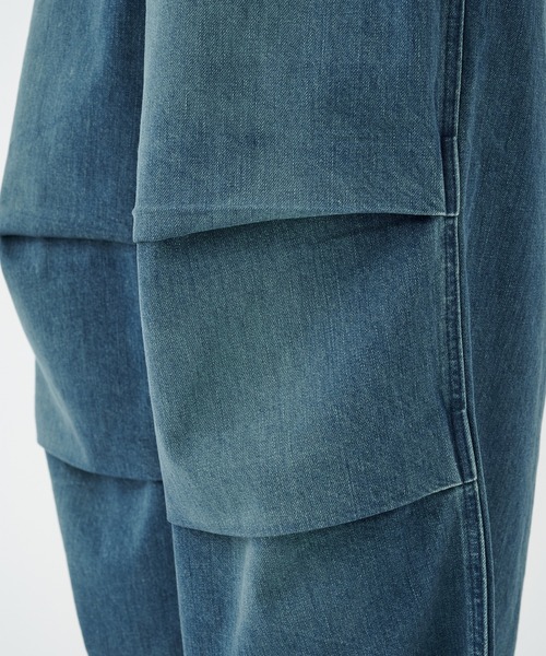 Jieda(ジエダ)の「PARACHUTE DENIM PANTS(デニムパンツ・メンズ・ブラック/インディゴブルー・1/2)」の22枚目の写真