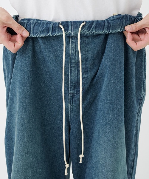 Jieda(ジエダ)の「PARACHUTE DENIM PANTS(デニムパンツ・メンズ・ブラック/インディゴブルー・1/2)」の12枚目の写真