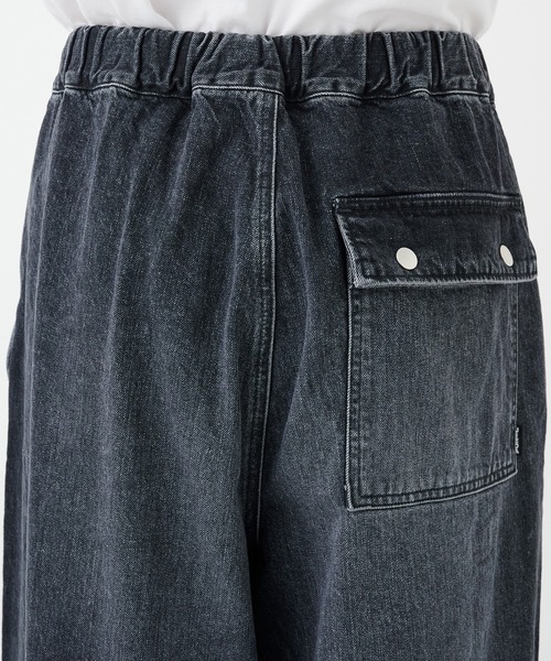 Jieda(ジエダ)の「PARACHUTE DENIM PANTS(デニムパンツ・メンズ・ブラック/インディゴブルー・1/2)」の19枚目の写真