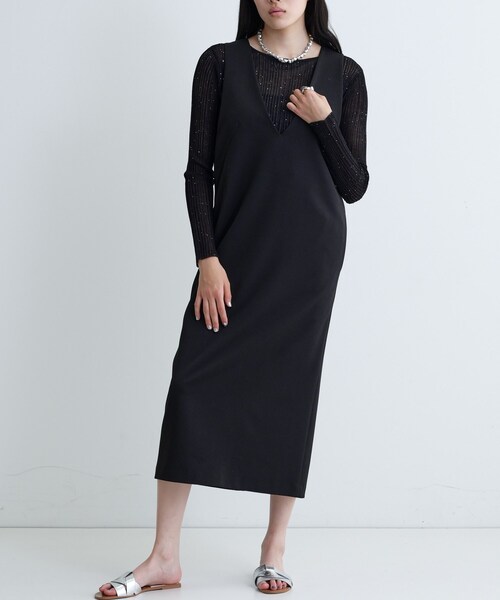 GALLEST(ギャレスト)の「バックシャンジャンドレ(ワンピース・レディース・チャコールグレー/ナチュラル/ブラック・36/38/40)」の5枚目の写真