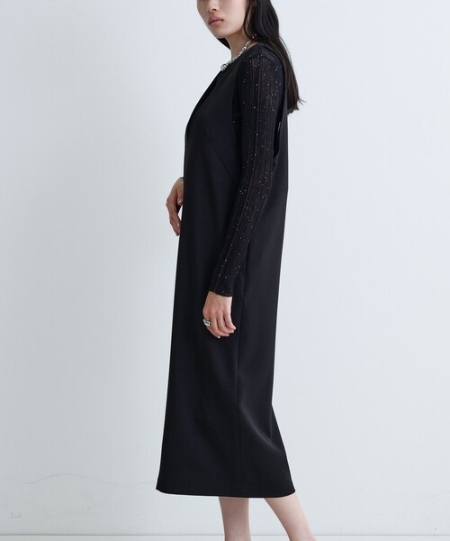 GALLEST(ギャレスト)の「バックシャンジャンドレ(ワンピース・レディース・チャコールグレー/ナチュラル/ブラック・36/38/40)」の6枚目の写真