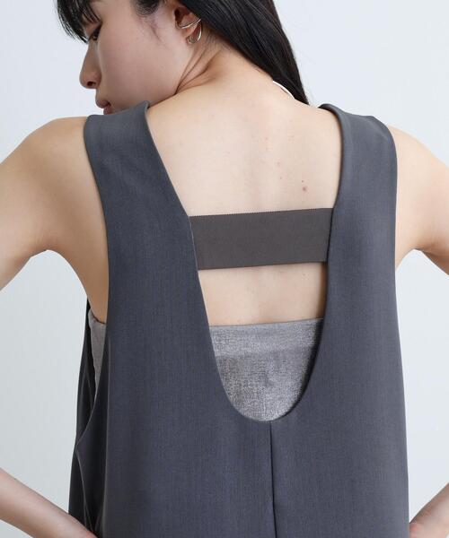 GALLEST(ギャレスト)の「バックシャンジャンドレ(ワンピース・レディース・チャコールグレー/ナチュラル/ブラック・36/38/40)」の18枚目の写真