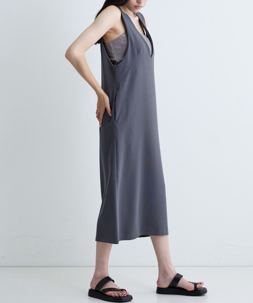 GALLEST(ギャレスト)の「バックシャンジャンドレ(ワンピース・レディース・チャコールグレー/ナチュラル/ブラック・36/38/40)」の21枚目の写真
