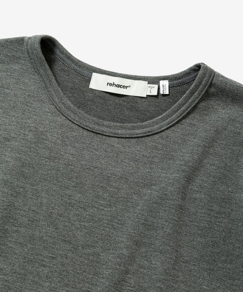 rehacer（レアセル）の「rehacer : Lanthanum Sleeve CS / ランタンスリーブカットソー（Tシャツ/カットソー・メンズ・ネイビー/チャコールグレー・SMALL/MEDIUM/LARGE/X-LARGE）」の11枚目の写真