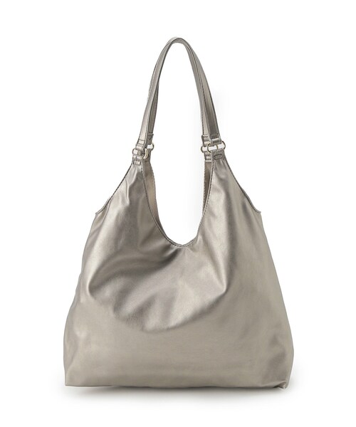 ITS'DEMO（イッツデモ）の「【A4対応】合皮Vカットトート（トートバッグ・レディース・ブロンズ/シルバー/ナチュラル/ブラック・00）」の18枚目の写真