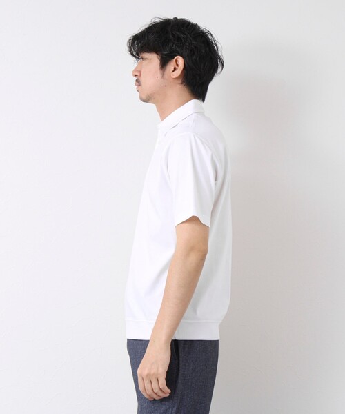 NOLLEY’S（ノーリーズ）の「《ビジカジ対応》シルケットスムース ドレスポロ ビズポロ 25SS（ポロシャツ・メンズ・ホワイト/チャコールグレー/ブラック/グレイッシュベージュ/グレイッシュブルー/ブルー/キャメル・S/M/L/XL/XXL）」の11枚目の写真