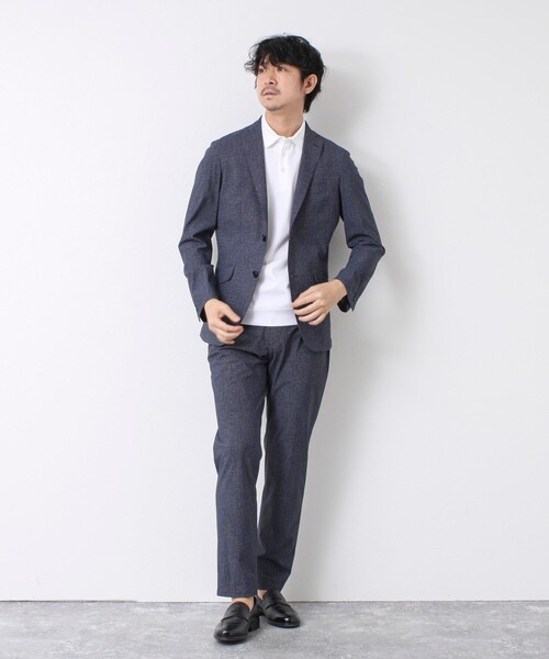 NOLLEY’S（ノーリーズ）の「《ビジカジ対応》シルケットスムース ドレスポロ ビズポロ 25SS（ポロシャツ・メンズ・ホワイト/チャコールグレー/ブラック/グレイッシュベージュ/グレイッシュブルー/ブルー/キャメル・S/M/L/XL/XXL）」の19枚目の写真