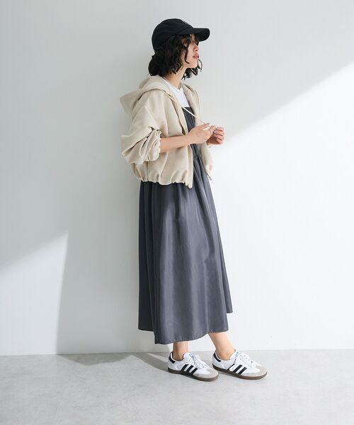 ELENCARE DUE(エレンカーレデュエ)の「・ELENCARE DUE バルーンショートマンパー(マウンテンパーカー・レディース・ブラック/ライトグレー/アイボリー・FREE)」の5枚目の写真