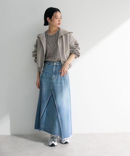 ELENCARE DUE(エレンカーレデュエ)の「・ELENCARE DUE バルーンショートマンパー(マウンテンパーカー・レディース・ブラック/ライトグレー/アイボリー・FREE)」の8枚目の写真