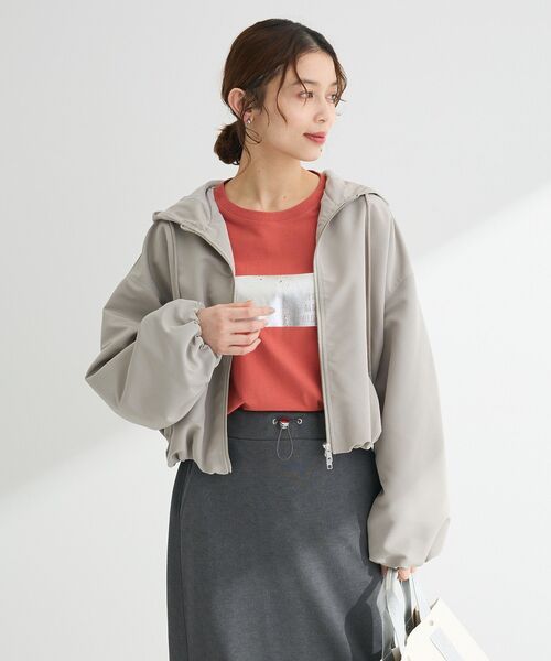 ELENCARE DUE(エレンカーレデュエ)の「・ELENCARE DUE バルーンショートマンパー(マウンテンパーカー・レディース・ブラック/ライトグレー/アイボリー・FREE)」の20枚目の写真