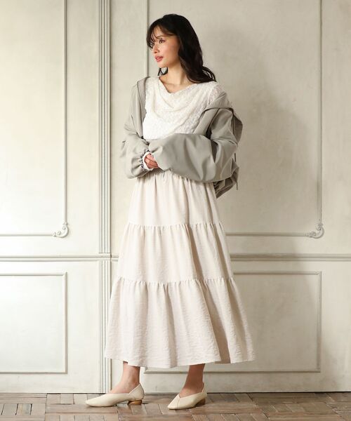 ELENCARE DUE(エレンカーレデュエ)の「・ELENCARE DUE バルーンショートマンパー(マウンテンパーカー・レディース・ブラック/ライトグレー/アイボリー・FREE)」の22枚目の写真