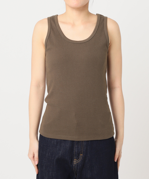 OUTDOOR PRODUCTS（アウトドアプロダクツ）の「シグネチャー前後2WAYタンク（Tシャツ/カットソー・レディース・ブラック/グレー系その他/ホワイト/ブラウン・FREE）」の20枚目の写真