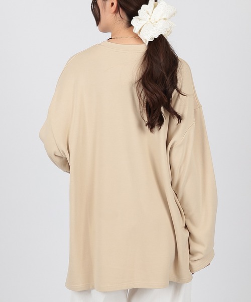 SUWDEE（スーディー）の「crew neck oversize cut pullover（Tシャツ/カットソー・レディース・ベージュ/ホワイト/ブラック・FREE）」の10枚目の写真