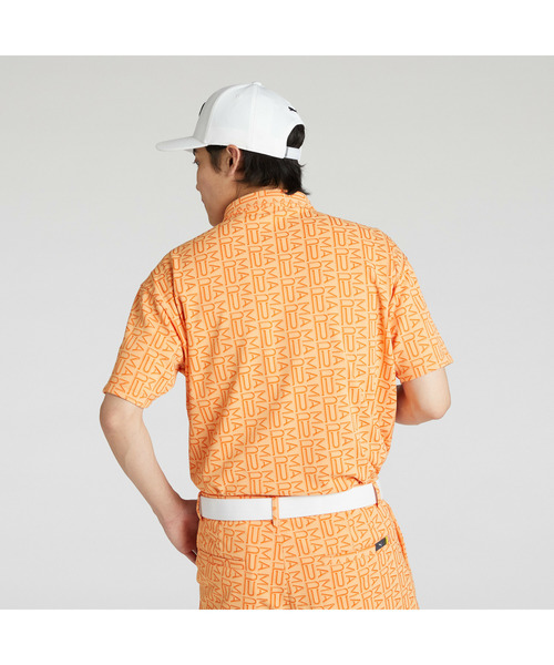PUMA(プーマ)の「PUMA プーマ メンズ ゴルフ FOG ジャガード AOP 半袖 ポロシャツ(ポロシャツ・メンズ・ホワイト系その他/オレンジ/ネイビー・LARGE/SMALL/MEDIUM/XX-LARGE/X-LARGE)」の8枚目の写真