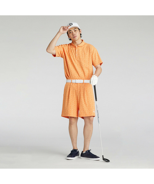 PUMA(プーマ)の「PUMA プーマ メンズ ゴルフ FOG ジャガード AOP 半袖 ポロシャツ(ポロシャツ・メンズ・ホワイト系その他/オレンジ/ネイビー・LARGE/SMALL/MEDIUM/XX-LARGE/X-LARGE)」の9枚目の写真